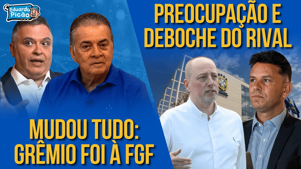 GRÊMIO MUDA POSTURA E SE REÚNE COM FGF! Preocupação faz clube agir. Inter debocha de pedido.