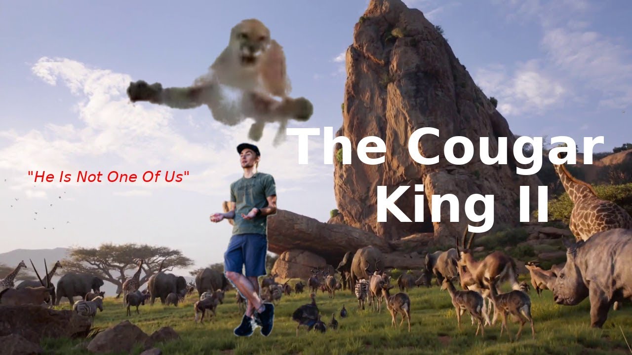 Utah Hiker/Runner Stalked By Cougar MASHUP - The Lion/Cougar King II - Not One Of Us MV FULL 6 MIN