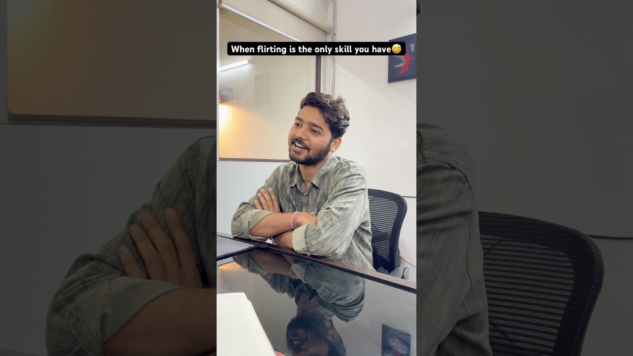 When flirting is the only skill you have #comedy #funny #interview
