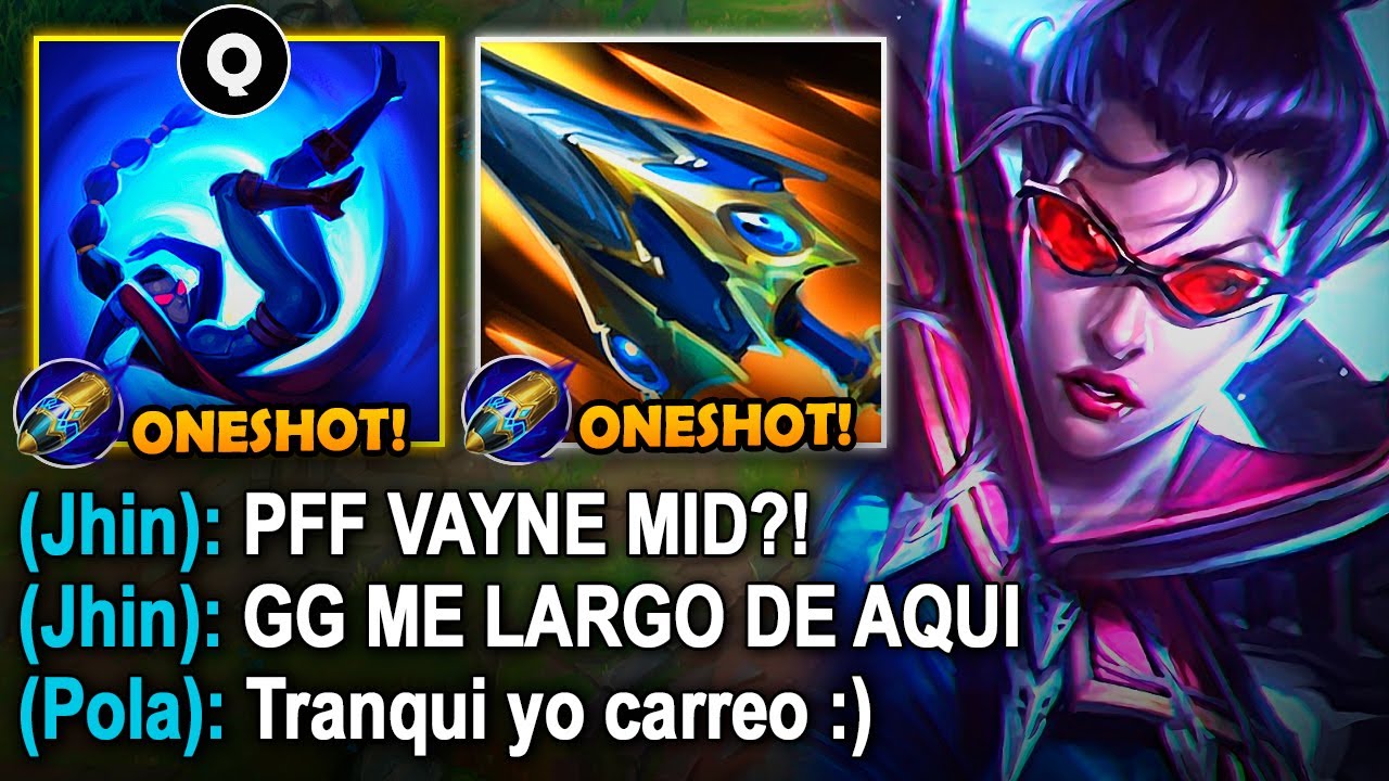 Vayne pero el primer básico siempre quita el 90% de vida con esta build