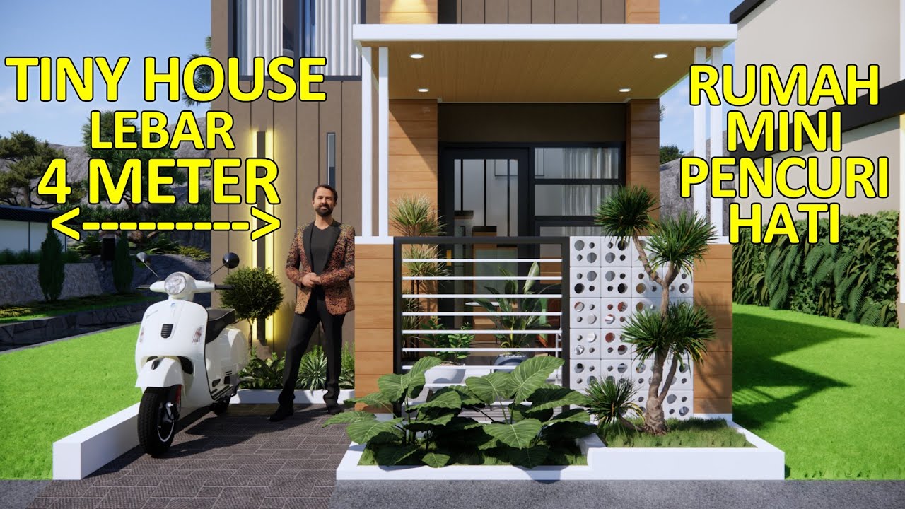 Rumah Mungil 4X4 Meter | Hunian Yang Nyaman, Asri  Dan Elegant