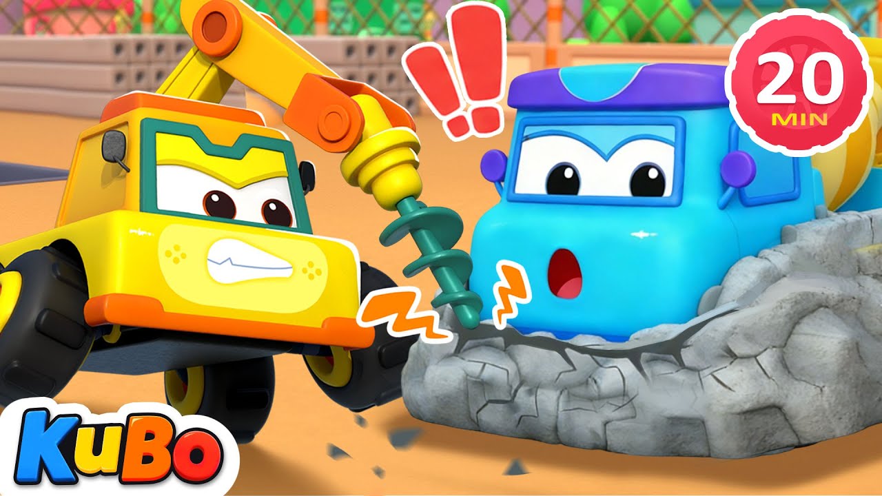 Mixer Truck Rescue Mission 🚜 | Brave Save & Learn | Educational Cartoons for Kids - Kubo