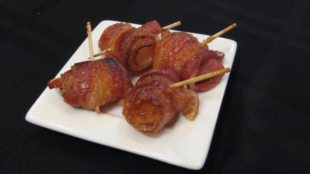 Bacon Wrapped Pineapple Bites -- Lynn's Recipes