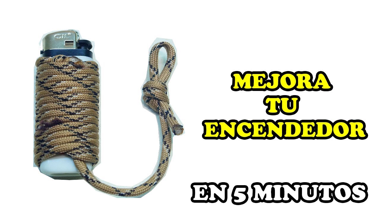 Mejora Tu Encendedor Con Paracord 550 - Muy Rapido - YMX supervivencia