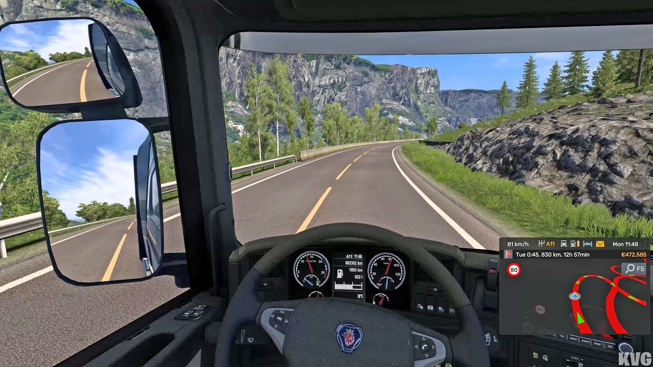 Euro Truck Simulator 2 - Scandinavia Gameplay (PC UHD) [4K60FPS]
