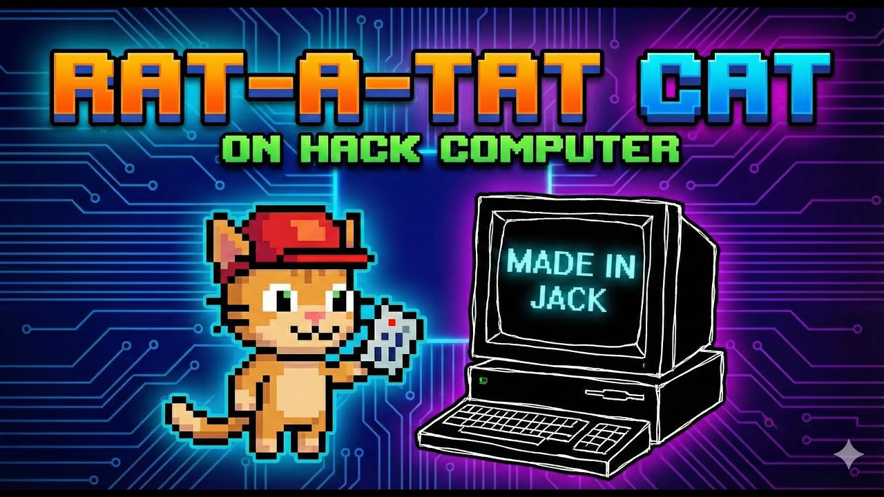 Rat-a-Tat Cat On Hack Computer