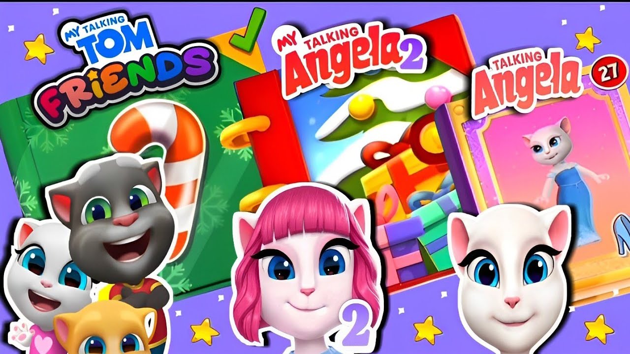 ⛄🎅🎄 Christmas Album V'S Frosty Album V'S Winter's Album 📚🎄🎅My Talking Tom Friends Gameplay 🎶