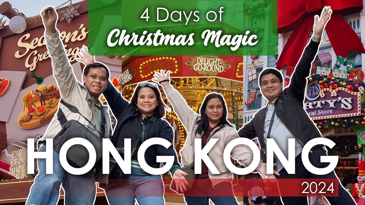 🎄 🎅 4 Days of Christmas Magic in Hong Kong (2024)🎁🤶   #christmas #hongkong #disneyland
