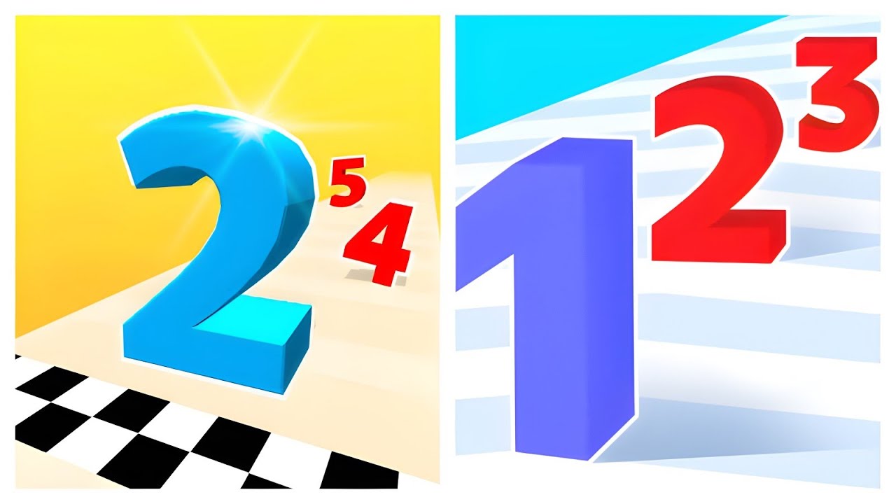 Number Run / Number Master - All Max ASMR Gameplay, Maths Games 