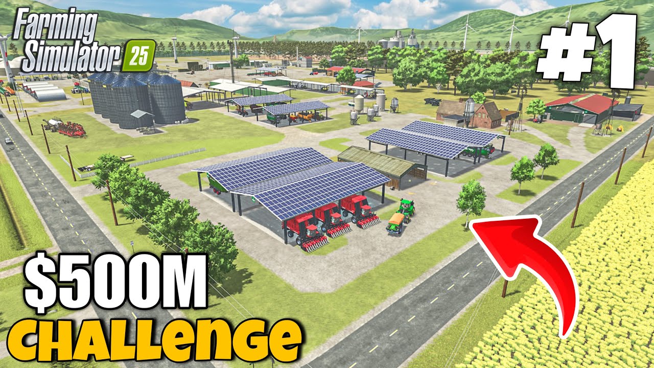 I Spent $40 Million to Build This Farm | $500 MILLION Challenge | Farming Simulator 25