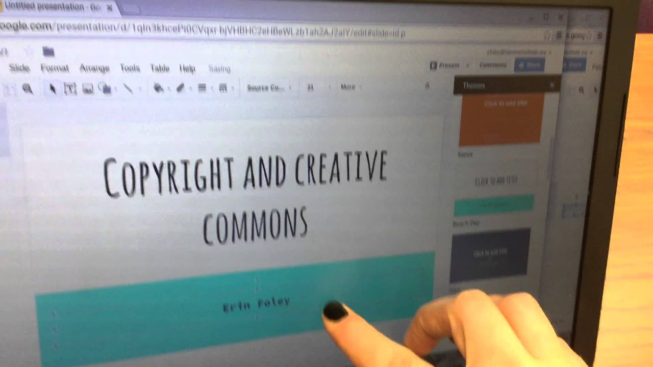 Copyright and CC Assignment 1 Begin a Presentation video directions
