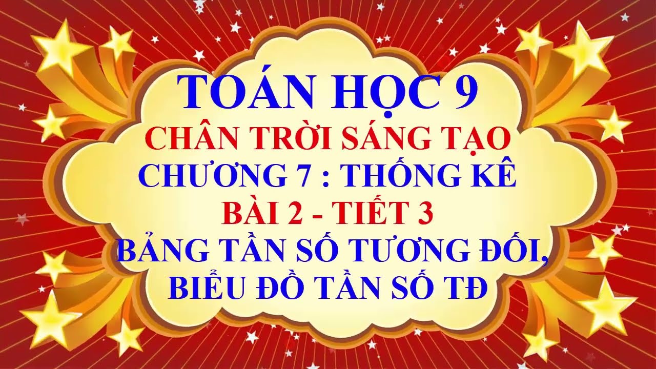 Toán học lớp 9 - Chân trời sáng tạo - Chương 7 - Bài 2 - Bảng tần số tương đối và biểu đồ - Tiết 3