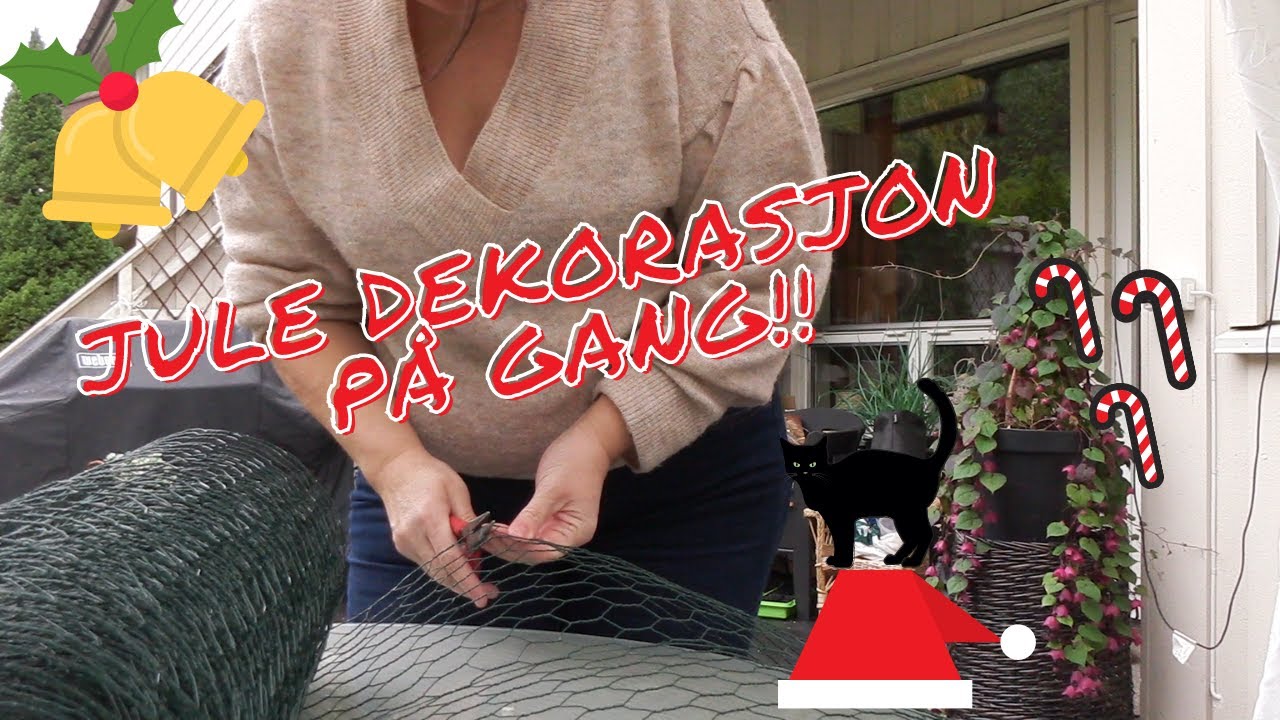 Jule dekorasjon p&aring; gang! #jul #gjenbruk #rusta