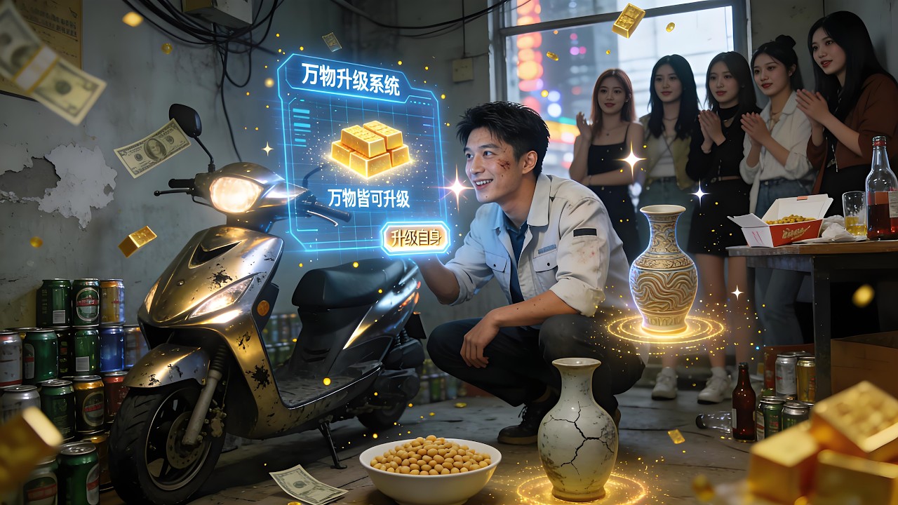 我被公司炒魷魚後意外激活了萬物升級系統！我用系統把破屋升級成豪宅，贗品古董變成國寶！升級一下我自己，不過分吧？