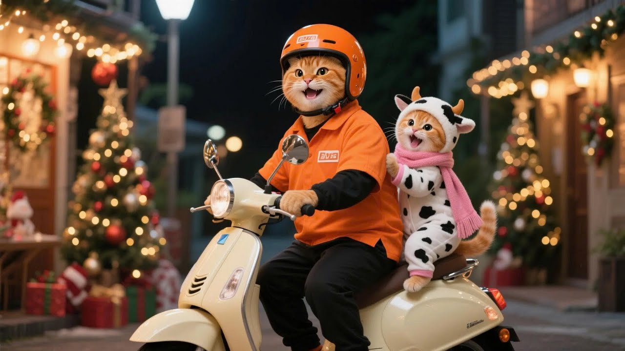 Ginger Kitten Gets a New Teddy Bear from Mama Cat for Christmas 🧸🐱🎁 | Funny Cat Videos
