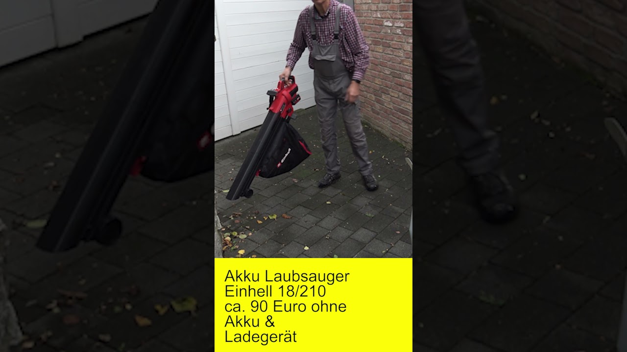 Akku-Laubsauger Einhell 18/210: Montage, Leistung & Laufzeit-Check! Lohnt sich der Kauf? #akku
