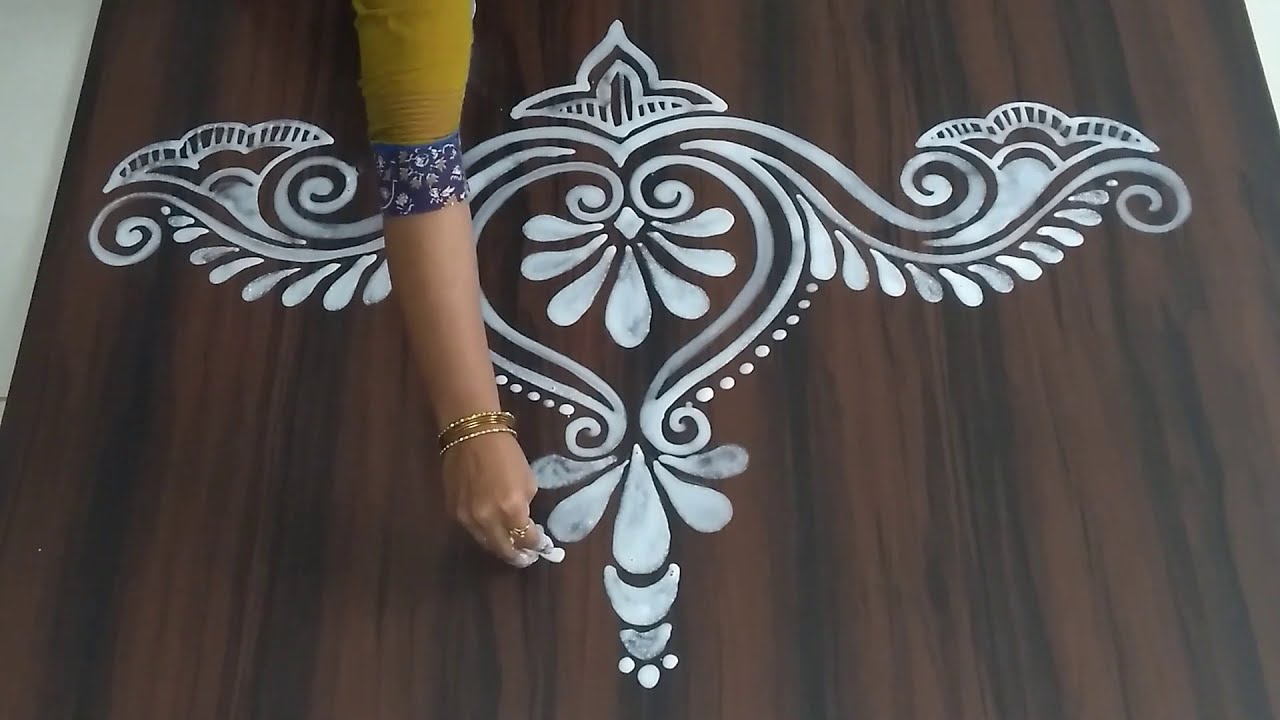 Easy Border Rangoli||Jhoti||alpona design||ଗୁରୁବାର ଝୋଟି  ଚିତା|| muggulu||Kolam|mandana|pookkalam
