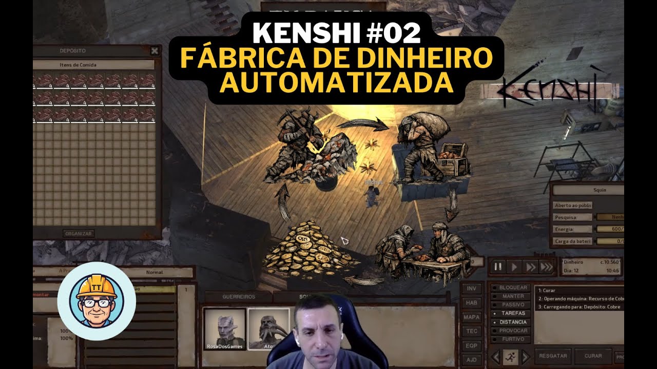 KENSHI: Guia para Iniciantes #2 - Construí uma FÁBRICA DE DINHEIRO AUTOMÁTICA!