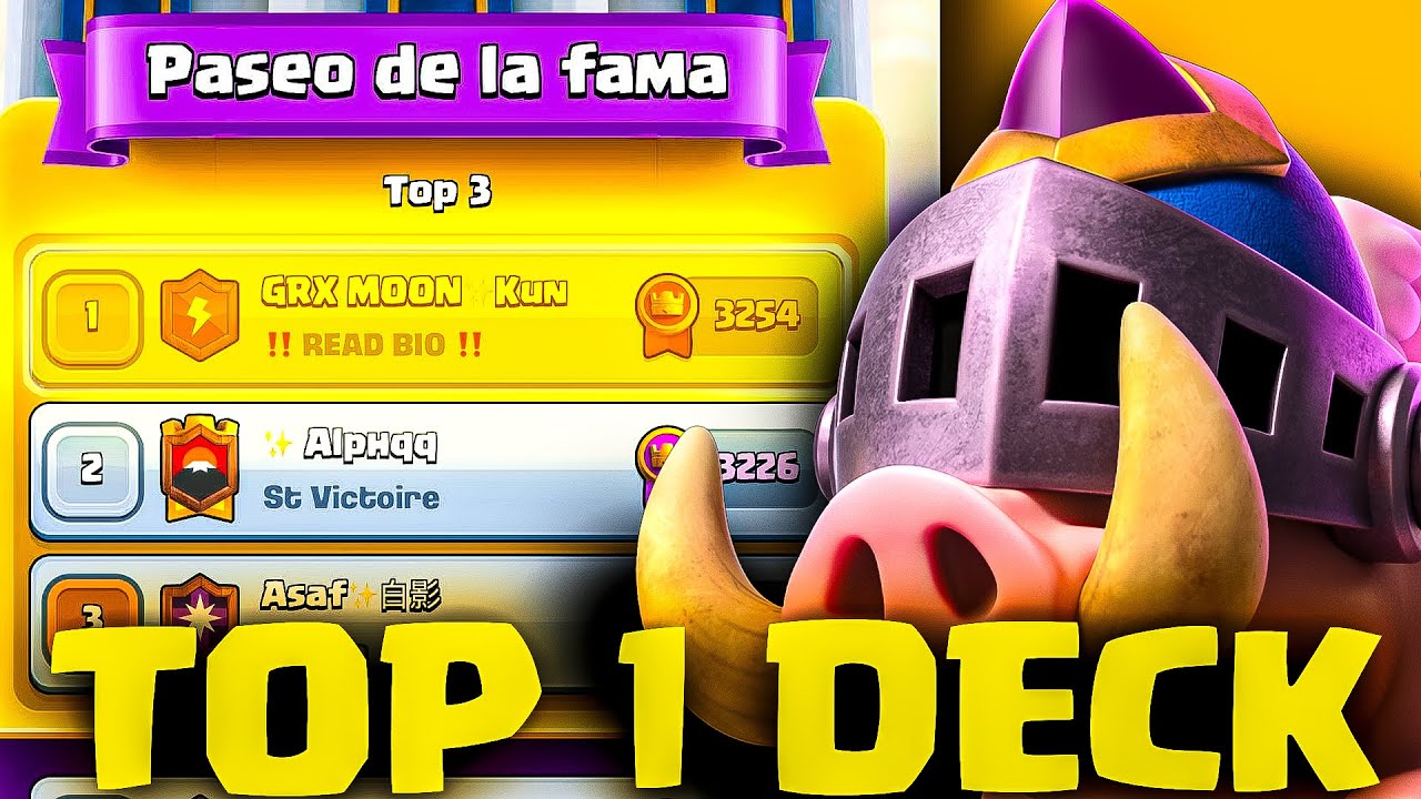 &deg;&iexcl;MAZO *R&Aacute;PIDO* DEL TOP 1 DE CLASH ROYALE!&deg; (puercos reales evo!)