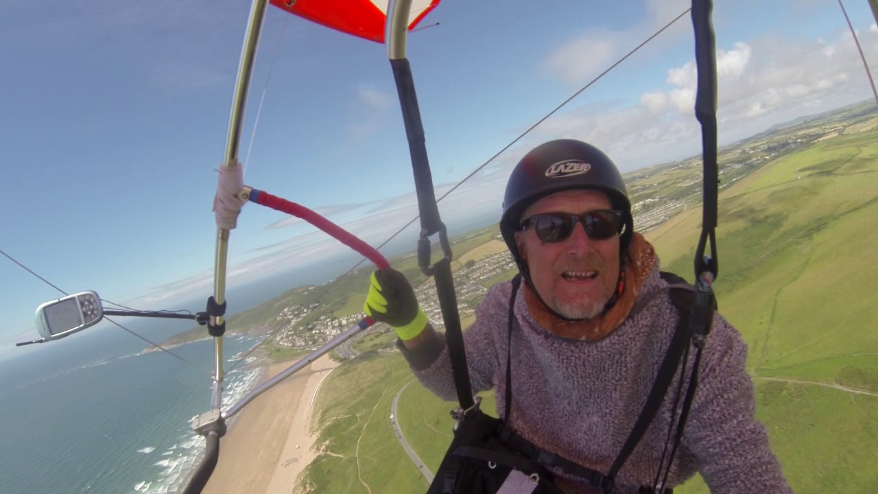Seated hang gliding its mental mate