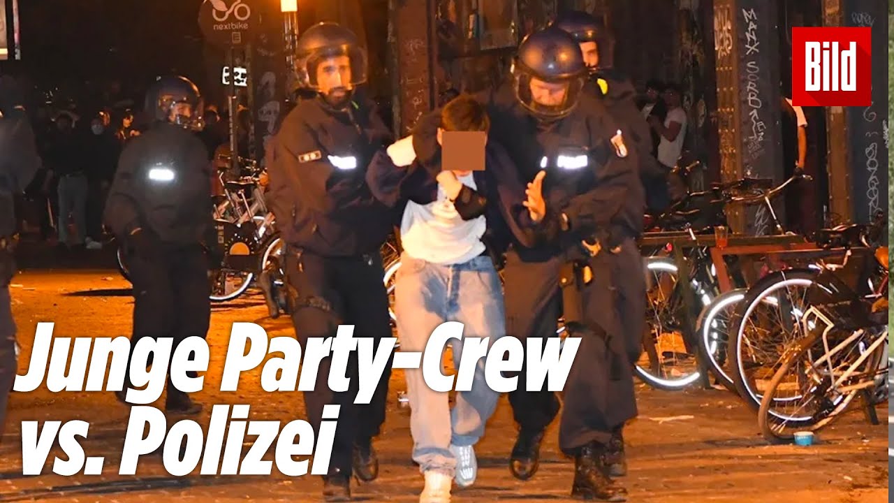 Jugendliche greifen Polizei mit Macheten und Steinen an | Berlin