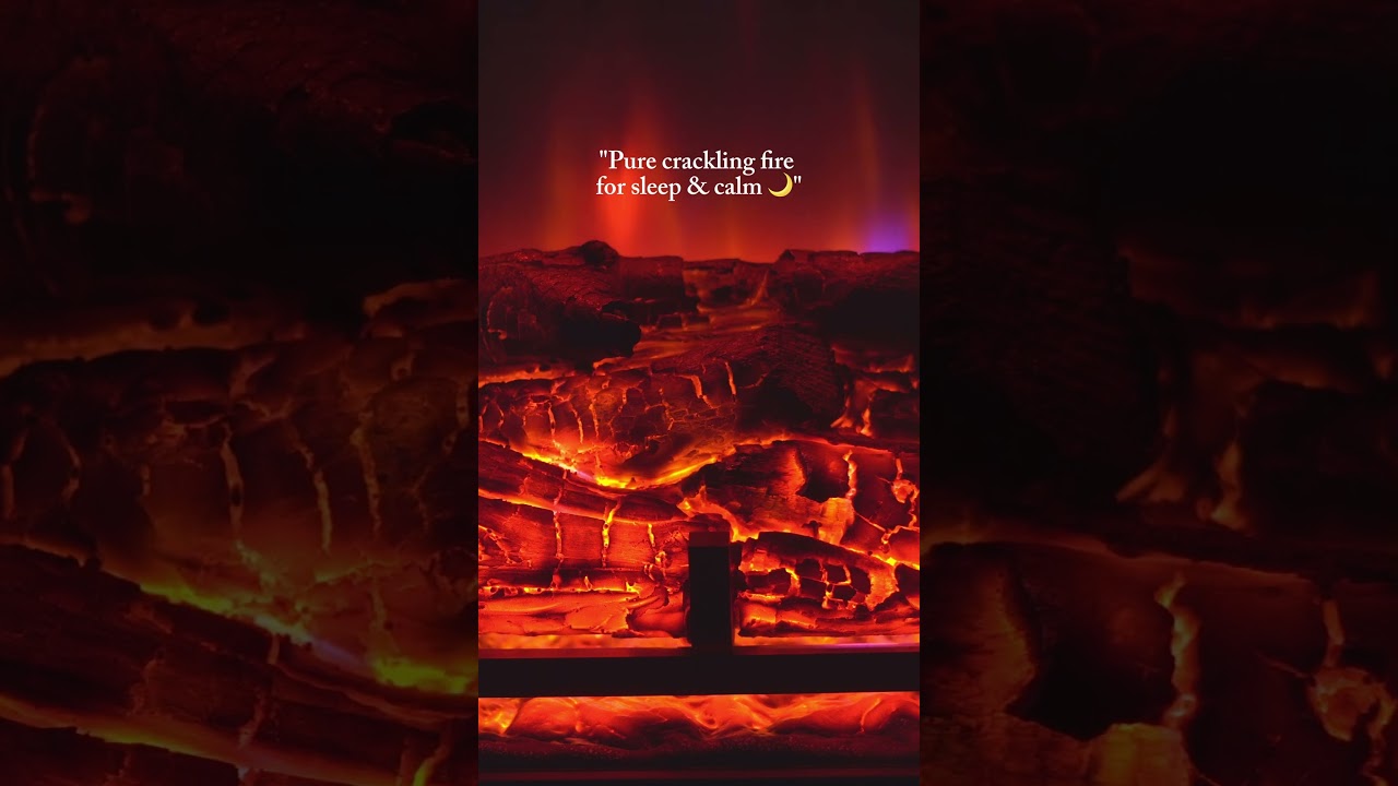 Pure Fire Sounds 🔥 No Music, Just the Crackling Fire — Full 2hr Video on Channel #shorts #fireplace