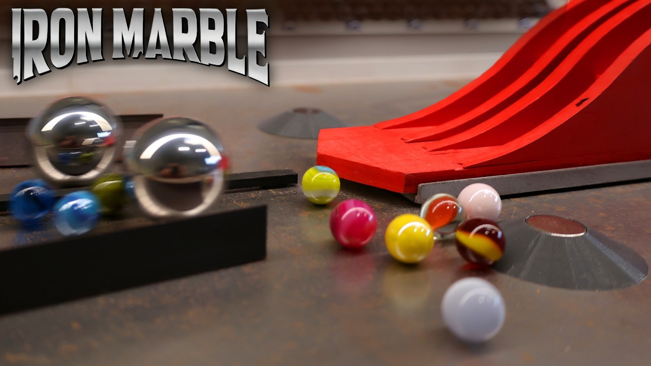 Which MARBLE will survive the TRAPS? 🛠️ IRON MARBLE Race