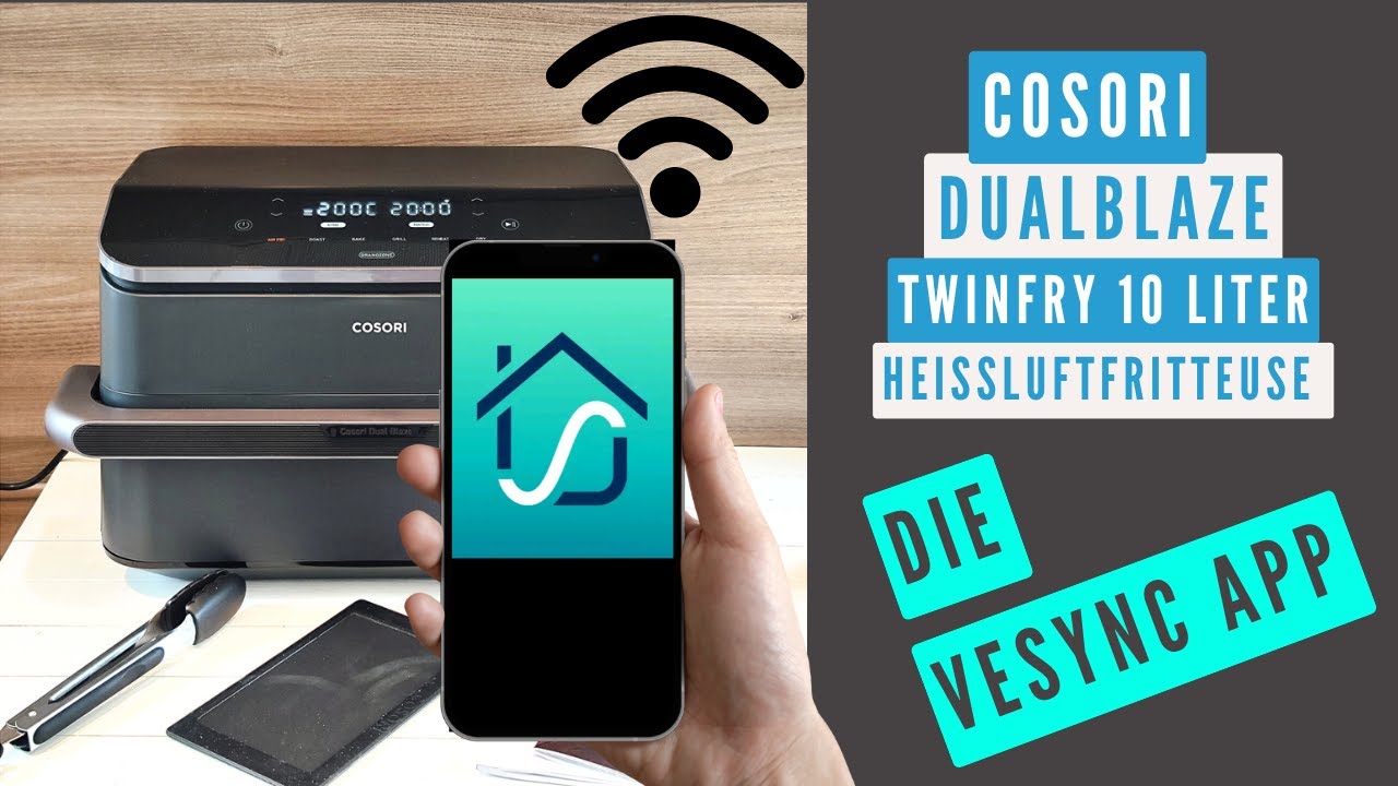 VeSync App installieren I Erste Schritte I mit COSORI DualBlaze TwinFry 10 Liter HLF verbinden I 2/2