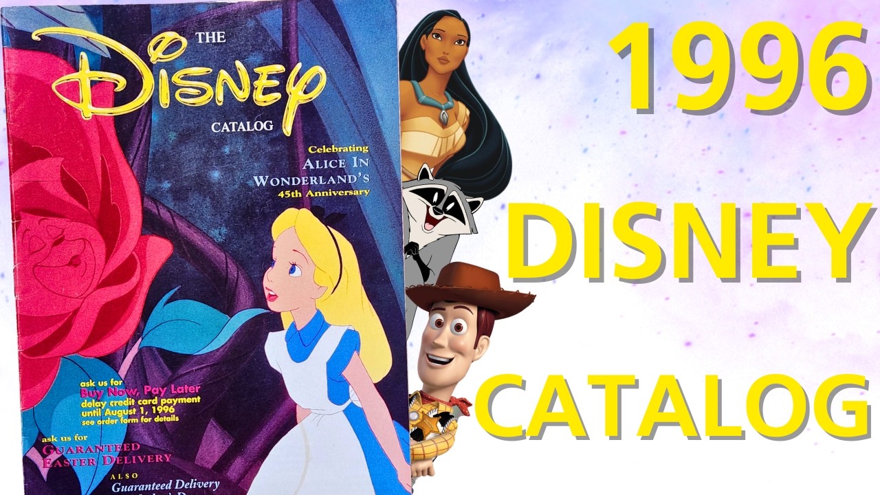 90s Disney Merch Was The Best | The Disney Catalog March 1996 | Flip Through No Commentary
