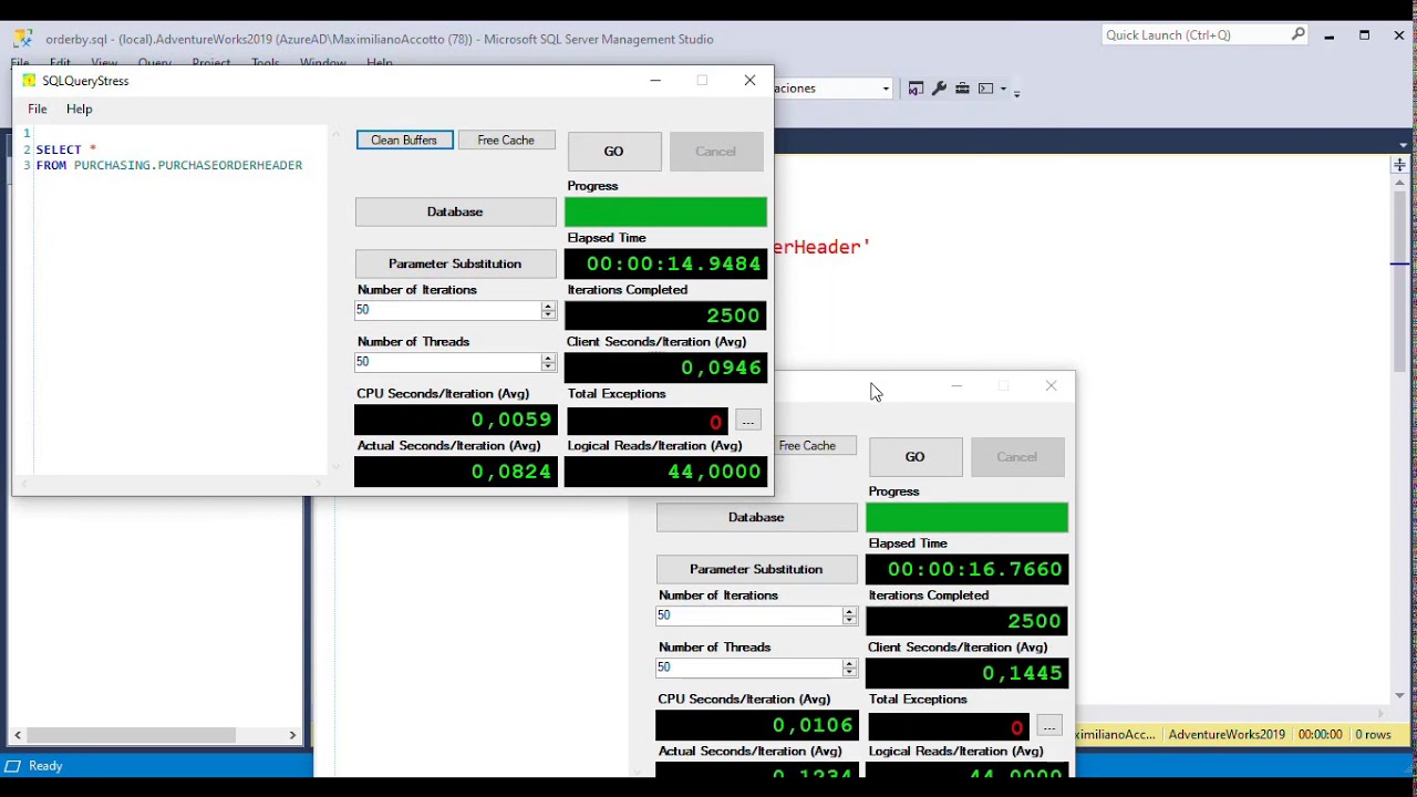 SQL Server performance: USO de Order BY