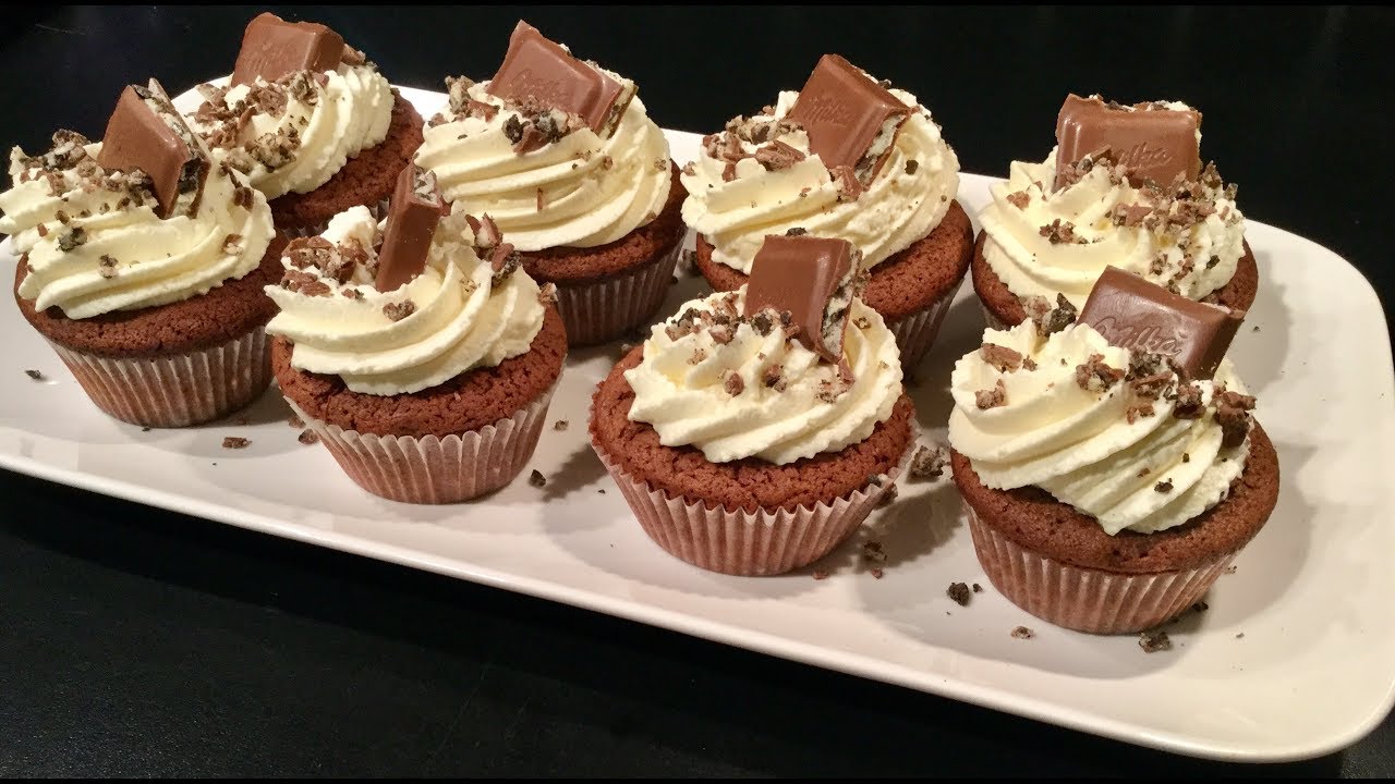 CUPCAKES MILKA OREO COEURS NUTELLA