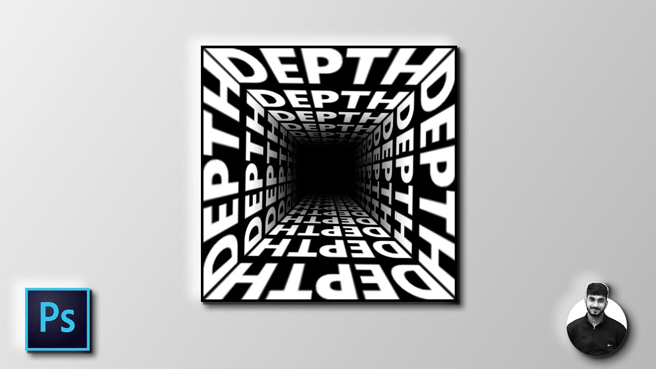 Make Depth Typography Poster in Photoshop !