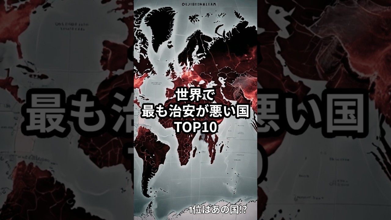 治安の悪い国TOP１０