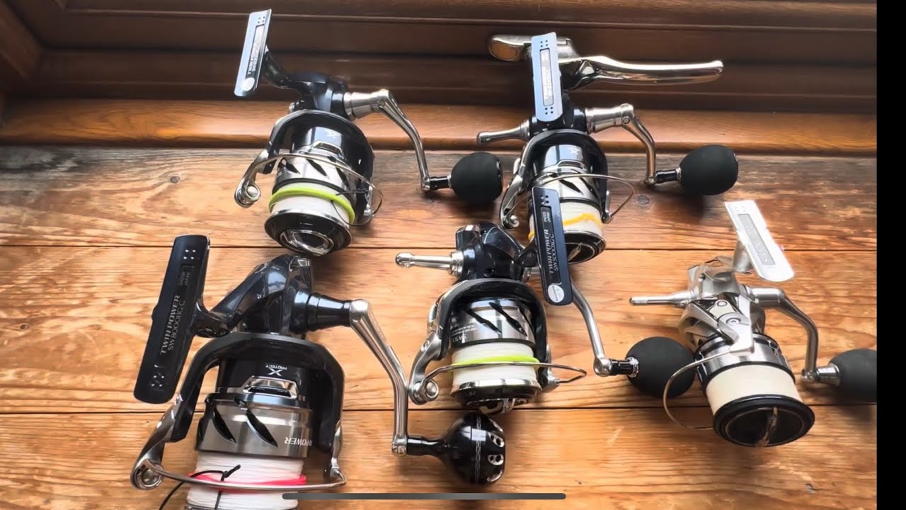 Reel sizes - showing the actual size for Shimano’s 8k, 6k, 5k, 4k and 3k (part 2)