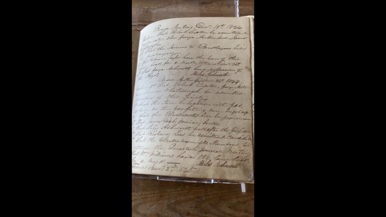 Rochdale Pioneers Minute Book
