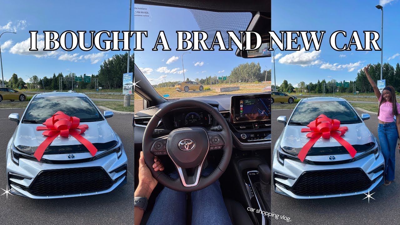 Buying My First Brand New Car! 🚗 | 2025 Toyota Corolla SE Hybrid – CAR SHOPPING VLOG