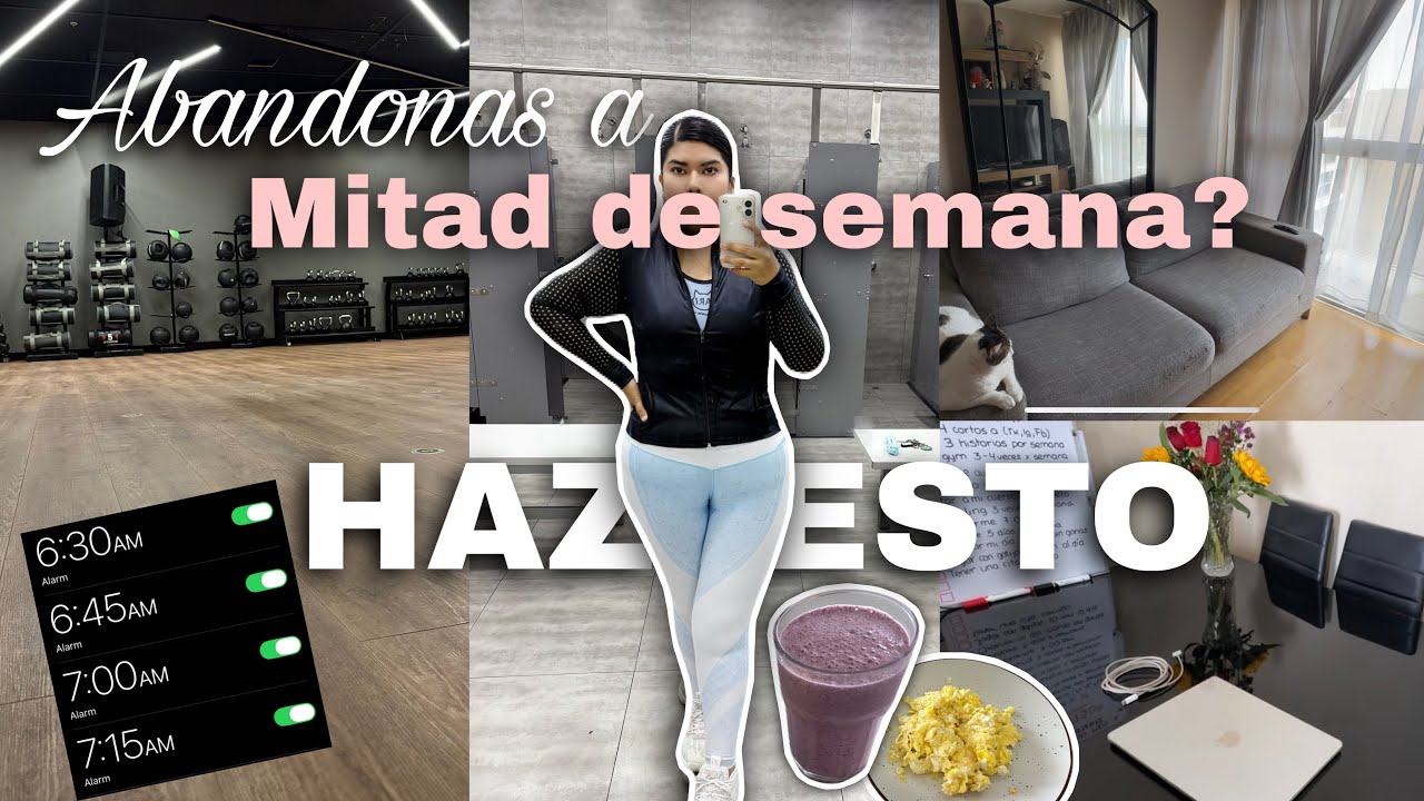 Pensé en NO levantarme… 😴 pero esto CAMBIÓ mi MAÑANA ☁️ productividad, gym, limpieza ✨| Arlessy
