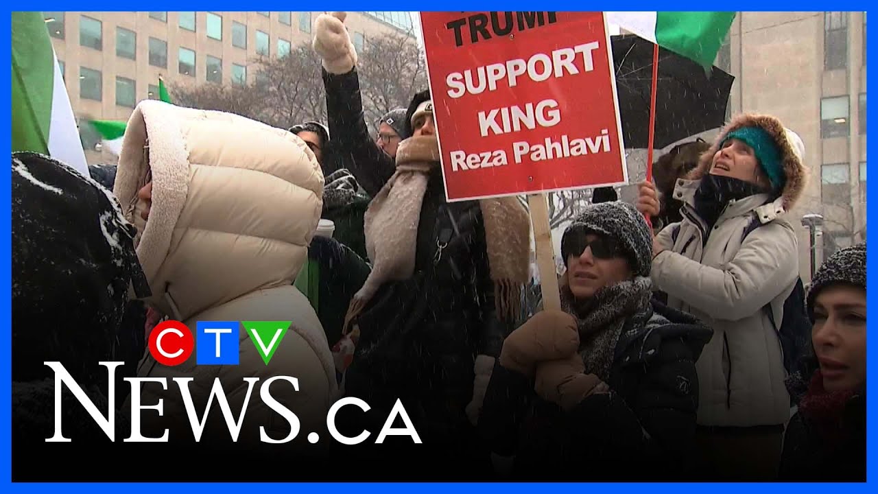 Protests continue against the Iranian government outside U.S. Consulate
