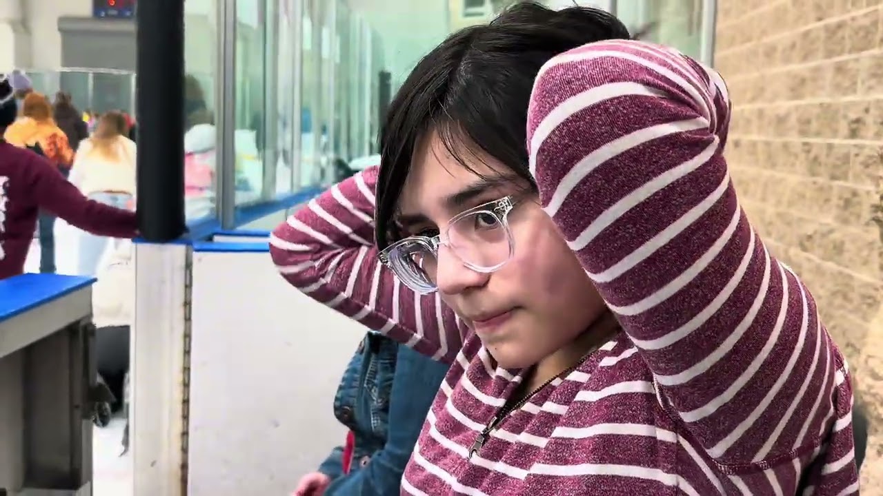 First day ice skating with my daughter
