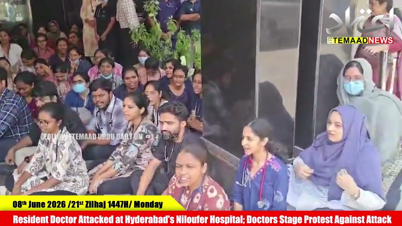Resident Doctor Attacked at Hyderabad's Niloufer Hospital; Doctors Stage Protest Against Attack