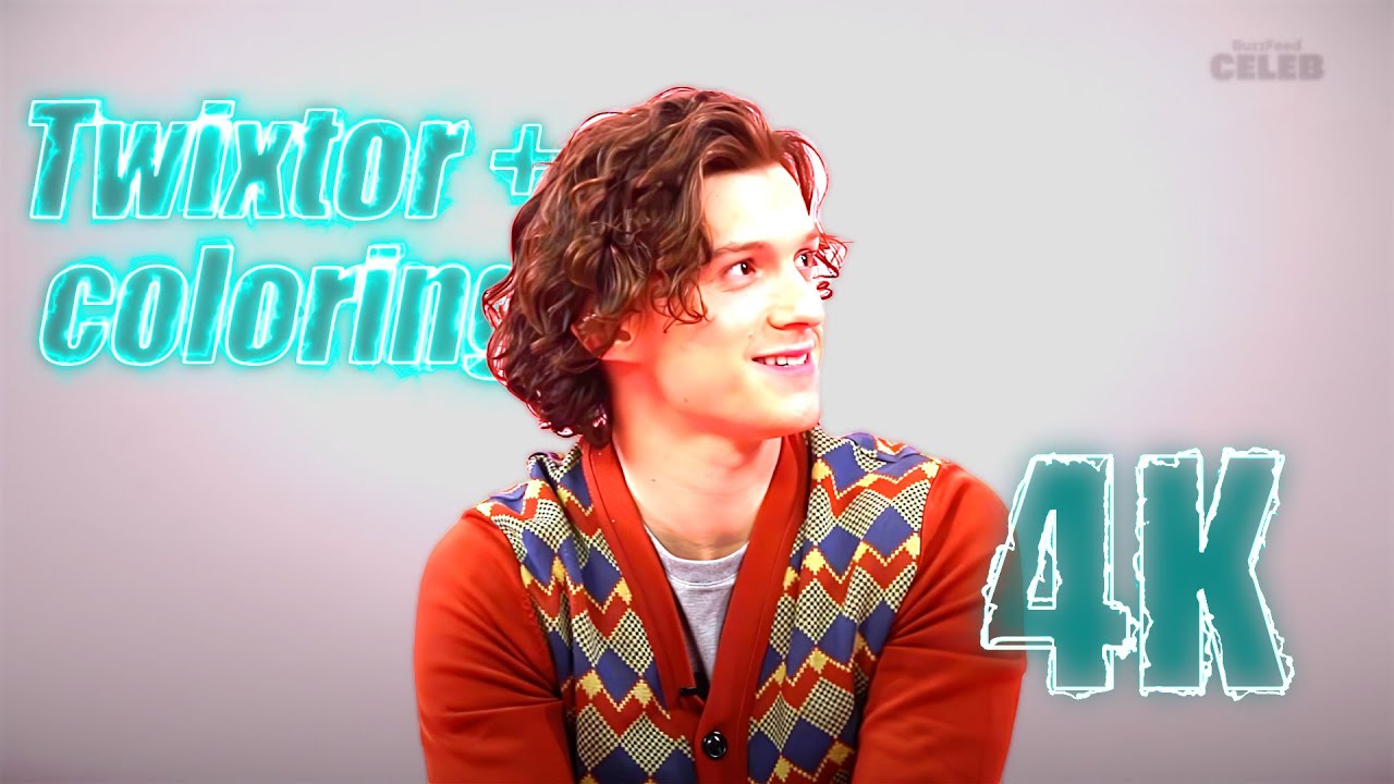 Tom Holland Interviews Part 2 4K Twixtor Scenepack with Coloring for edits MEGA
