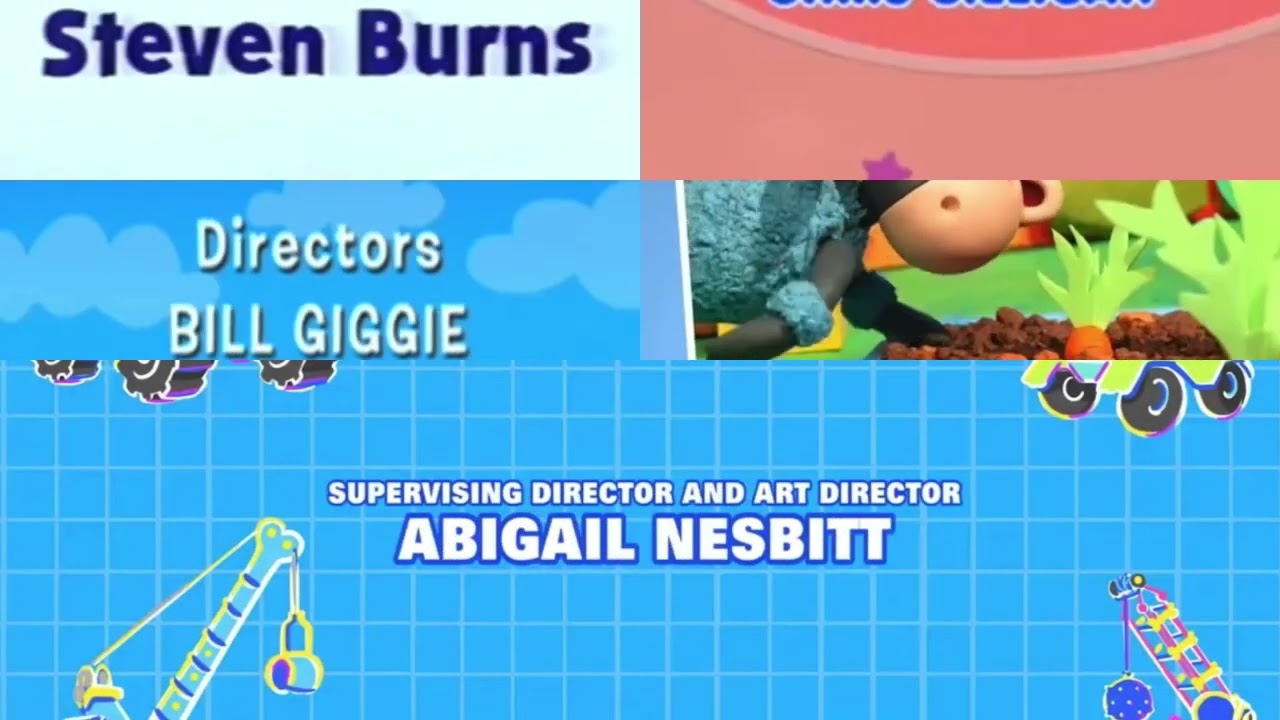 Backyardigans, Pupstruction, Blues Clues, LE, TT & TOTS Credits Remix