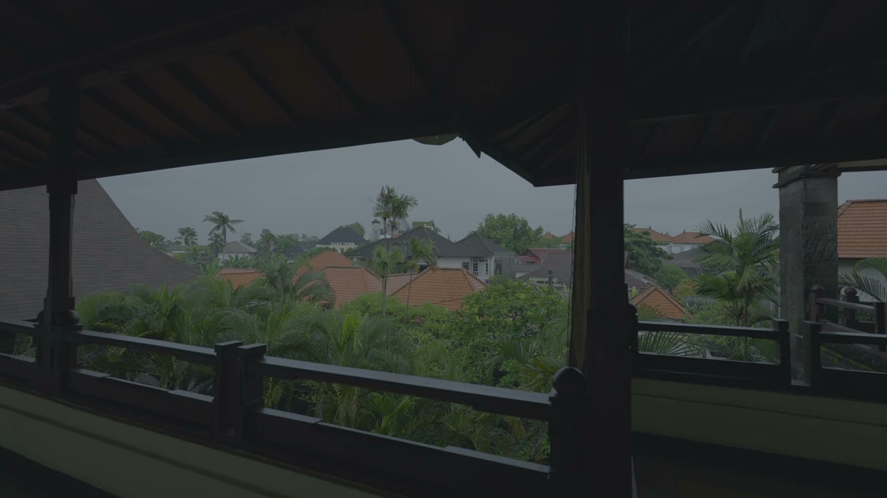 Heavy Tropical Morning Rain @Grand Balisani Suites Hotel 📍 Bali, Indonesia