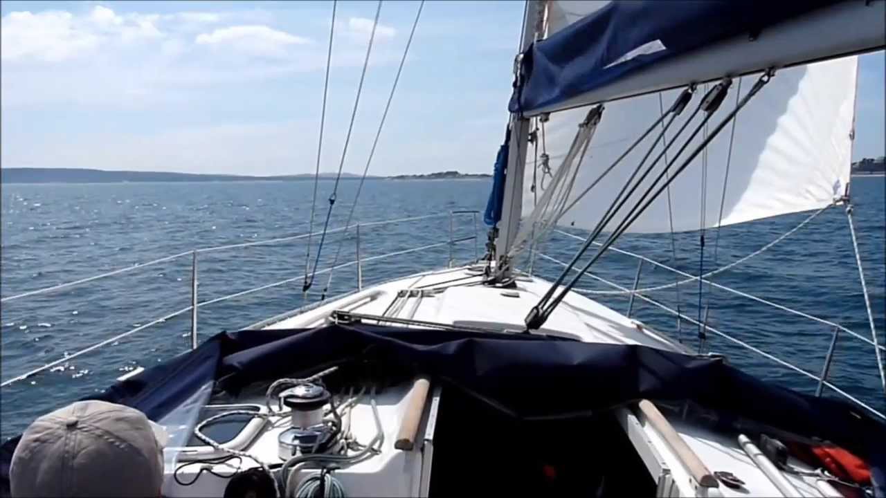 Sailing a Beneteau 361 in Poole Bay