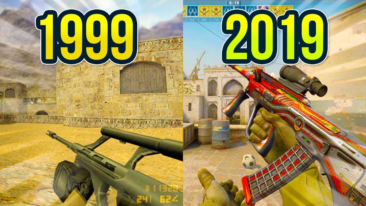 Evolution of the AUG in Counter Strike 1999 - 2019