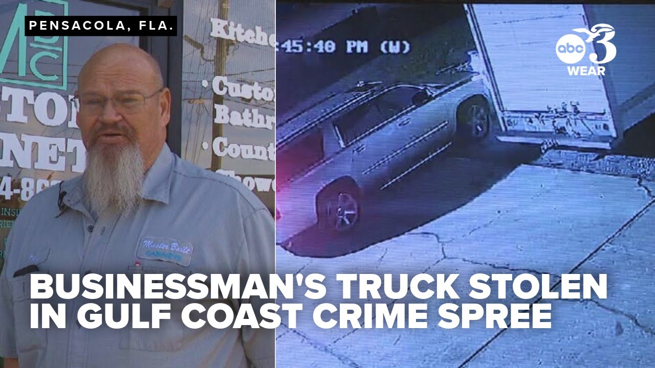 Pensacola businessman recovers tools after work van stolen in Gulf Coast crime spree
