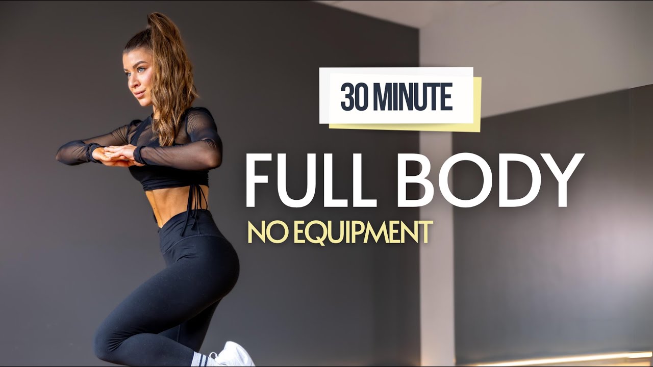 30 MIN FULL BODY Intense🔥💦 NO JUMPING NO EQUIPMENT Workout | warm up cool down | trening Julia Mazur