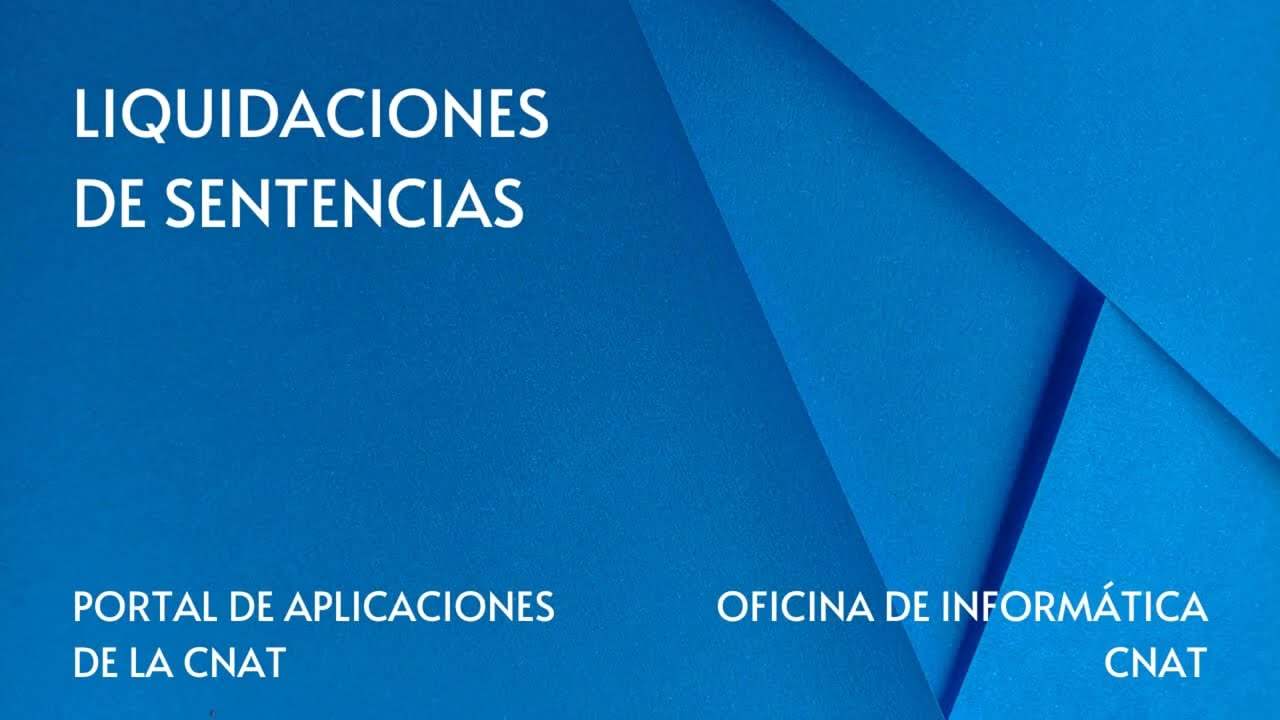 Tutorial: Aplicación para realizar liquidaciones de sentencias judiciales en el Fuero del Trabajo