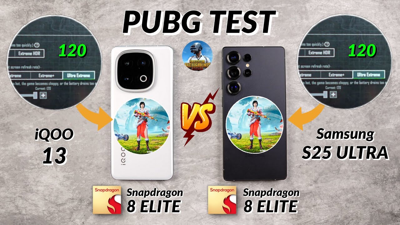 Samsung S25 Ultra vs iQOO 13 - 120 FPS PUBG Test, Heating & Battery Test | Shocking Results 😱