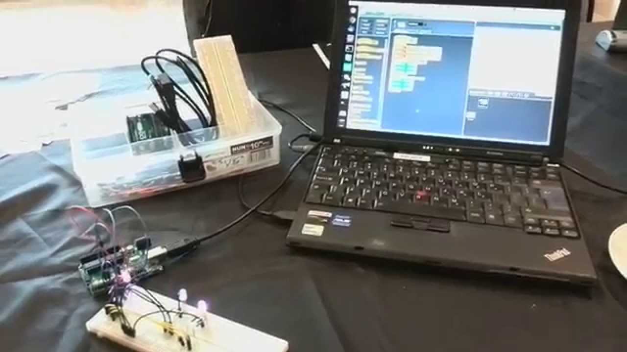 Przykład działania zestawu Arduino i oprogramowania Scratch